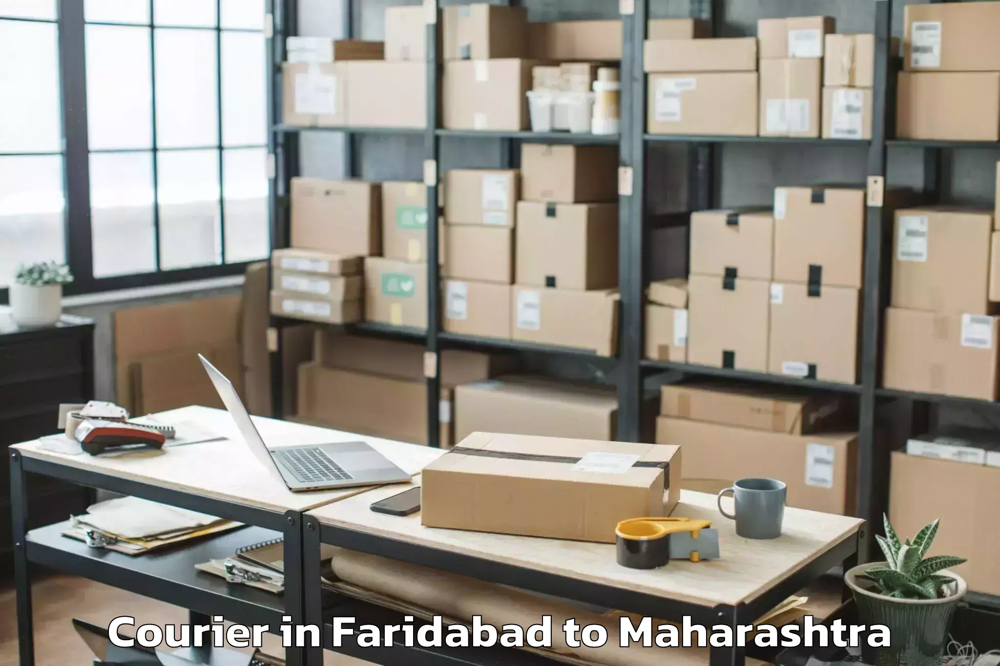 Leading Faridabad to Lohegaon Airport Pnq Courier Provider